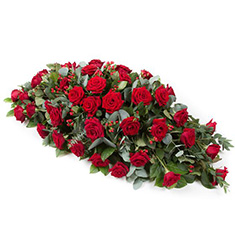 Rose and Hypericum  Casket Spray