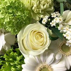 Florist Choice Hand-tied Whites and Limes