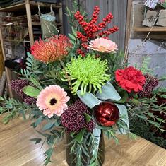 Pastel  Christmas Vase