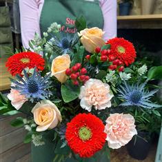  Cherry and Peach Handtied